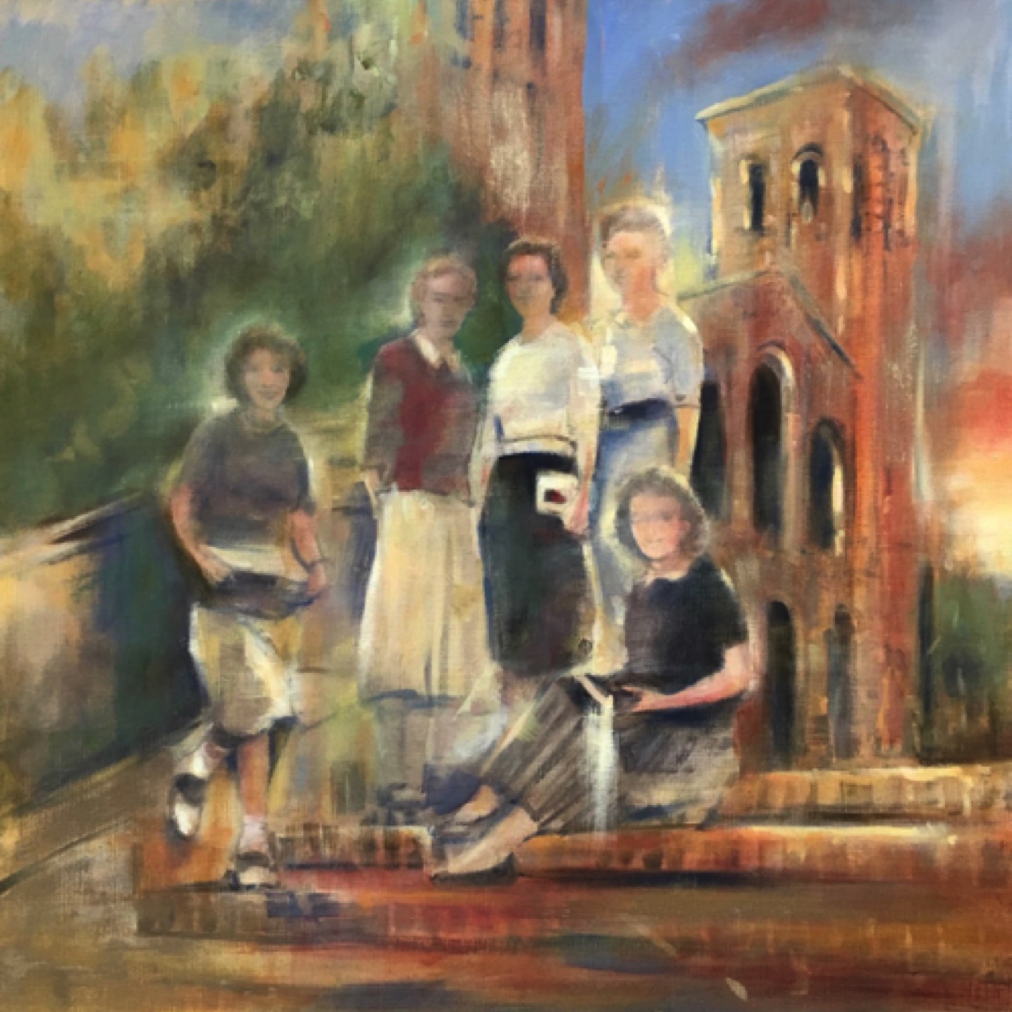 Gregg Chadwick
UCLA Beginnings 1950s
30”x30” oil on linen 2019
UCLA School of Nursing Collection